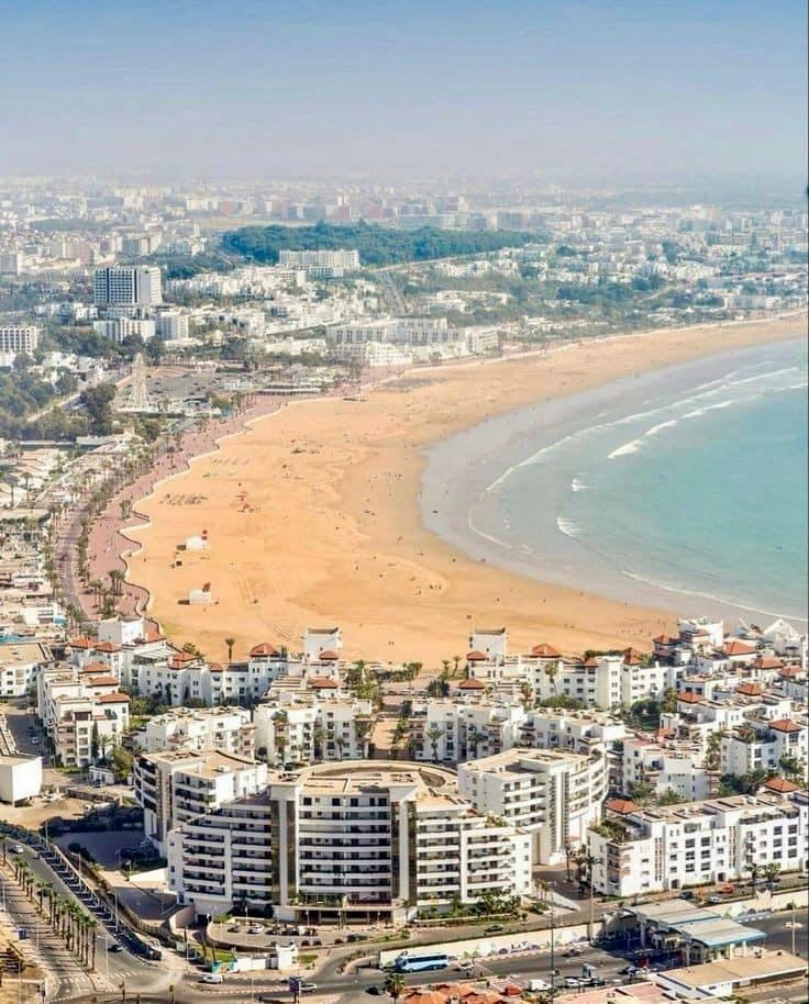 Agadir coast and marina