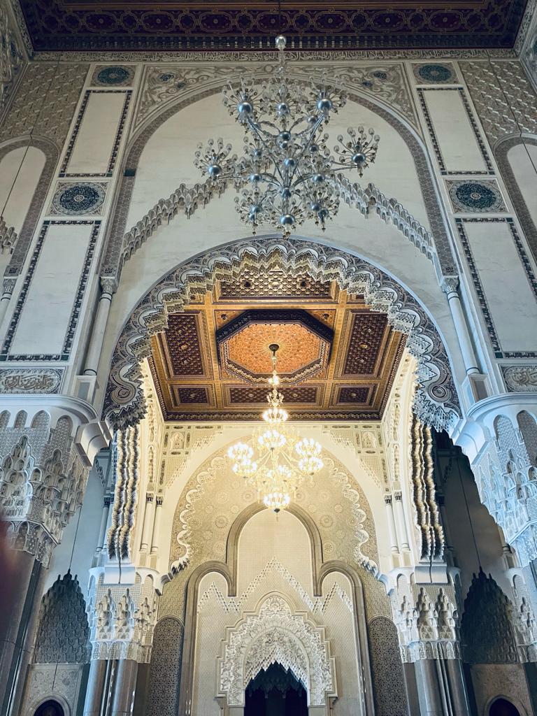 Architecture Inside Casablanca Mosque Hassan II